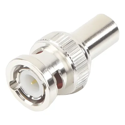 Carga Coaxial Terminal de 75 Ohm para CCTV, 1/2 Watt, en Conector BNC Macho, Níquel/ Oro/ Delrin