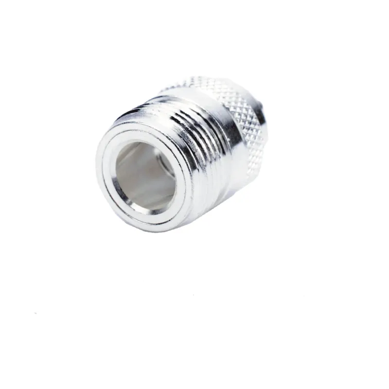 Conector N Hembra de Anillo Plegable para Cables RG-58/U, Níquel/ Oro/ Teflón.