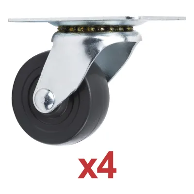 Kit de 4 Ruedas Locas para Racks y Gabinetes (Ver Compatibilidad).