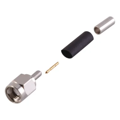 Conector SMA Macho de anillo plegable para cable RG-174/U, BELDEN 8216,
