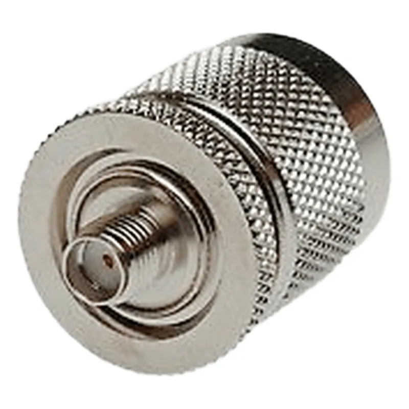 Adaptador en Línea de Conector SMA Hembra a N Macho, Níquel/ Oro/ Teflón.
