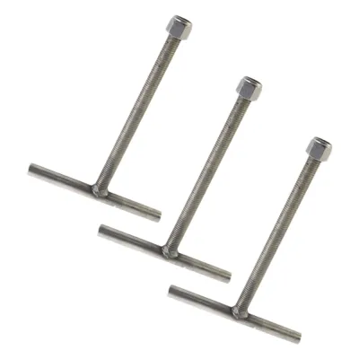 Juego de 3 Anclas con galvanizado por inmersión en caliente. Compatible con SBA60.