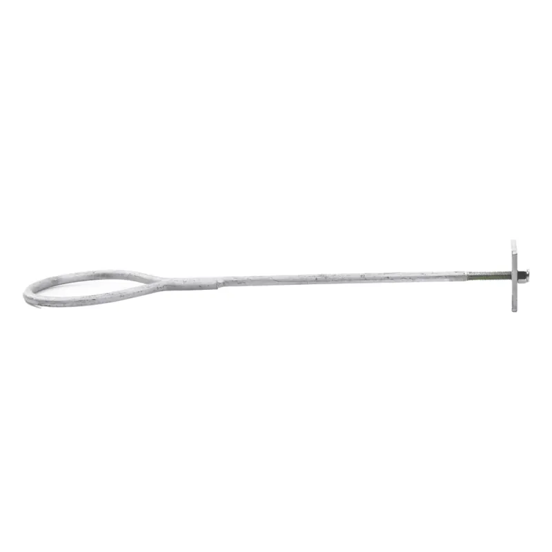 Ancla de Losa o Pared de 63-65 cm. de 13 cm diámetro de argolla Galvanizado por Inmersión.