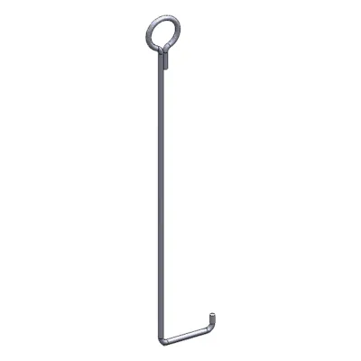 Ancla de piso para retenida para torre de 45 m, tipo piso con galvanizado por electrólisis