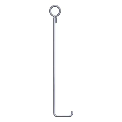 Ancla para retenida para torre de 45 mts. Tipo Piso con Galvanizado por Inmersión en caliente.