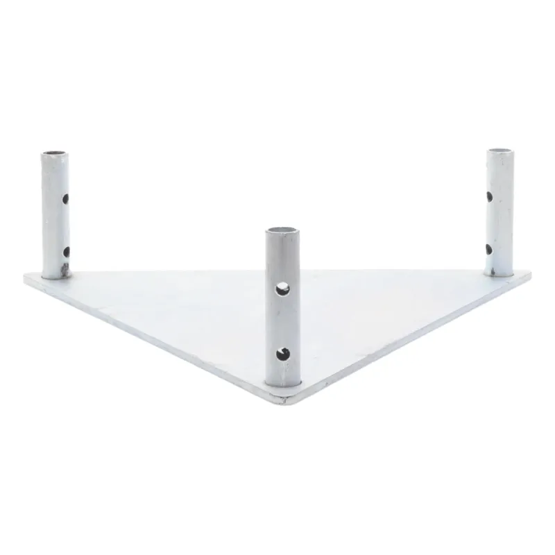 Base Triangular para Tramo STZ45 Galvanizado Electrolítico.