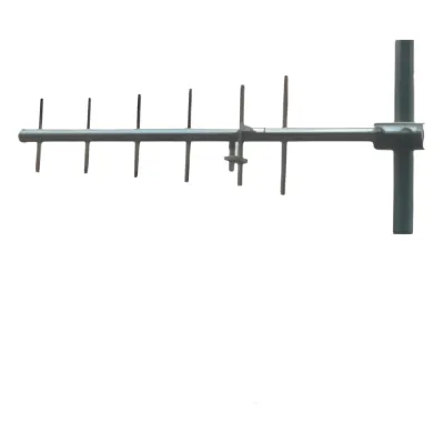 Antena base UHF, direccional de 6 elementos, rango de frecuencia 450 - 470 MHz, con ganancia de 10dB