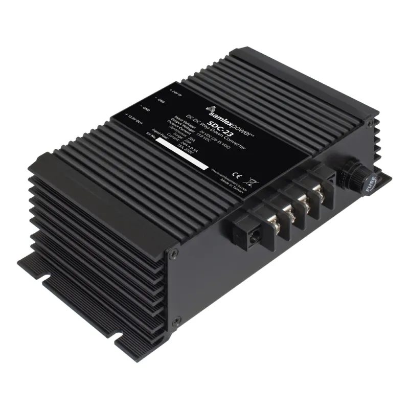 Convertidor de CD-CD, Entrada 20-35 Vcc, Salida: 13.8 Vcc 20 Amp Continuos