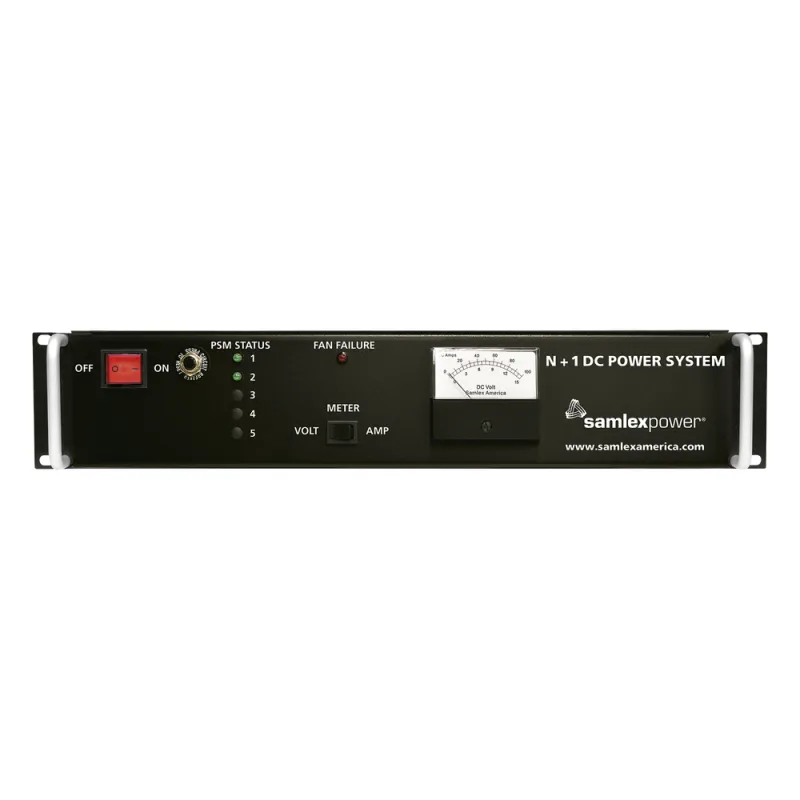 Fuente de Poder Conmutada 13.8V, 40A, Instalación en Rack con Cargador de Baterías