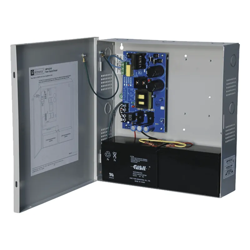 Fuente de Poder ALTRONIX de 24 Vcc @ 10 Amper / 1 salida / Ideal para aplicaciones de Control Acceso/Intrusión / CCTV / Con voltaje de entrada de 115 Vca / Con capacidad de baterías de respaldo / Requieren baterías