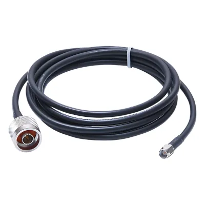 Jumper de 2 Metros (6.56 Pies) con Cable RG-58U-SYS Conector N Macho a SMA Macho