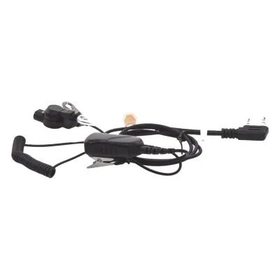 MICRÓFONO DE SOLAPA CON AUDÍFONO DISCRETO P/ KENWOOD Serie G/ 3230/ 2102G/ 2202L/ 2212L/ 2170/ 2360/ 2302/ 2312/ 2000/ 2402/ NX220/ NX240/ TKD240.