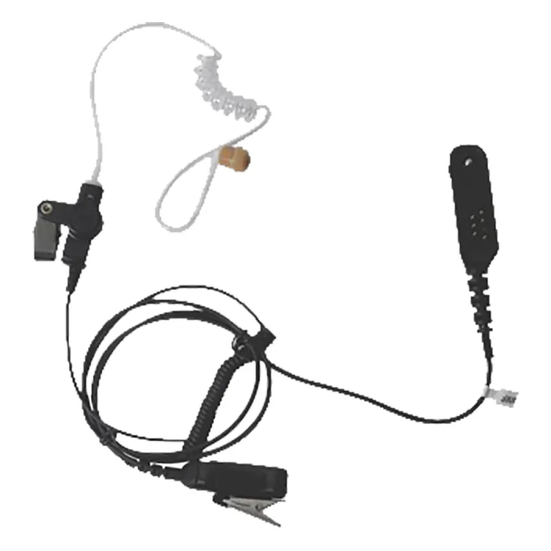 Micrófono de Solapa con Audífono Discreto para Motorola HT-750 / 1250 / 1550 / PRO-5150 / 5550 / 7150/ 9150/ MTX850LS / PTX700
