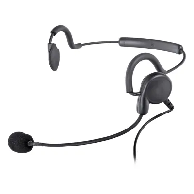 DIADEMA POR DETRÁS DE LA CABEZA CON BOMM FLEXIBLE P/ MOTOROLA GP-300/ SP-50/ P1225/ PRO-3150/ MAG-ONE/ EP-450/ EP-350/ RDU-2020. HYT TC-500/ 518/ 600/ 610/ 700/ 620/ 1600/ 700EX.