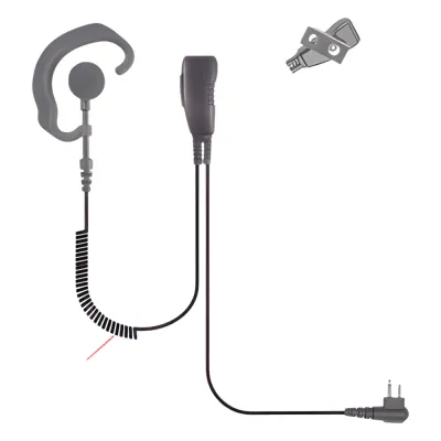 Micrófono de solapa de gancho suave para radios ICOM ICF-3/ ICF-4/ ICF-3S/ ICF4S/ IC-H2/ IC-H6