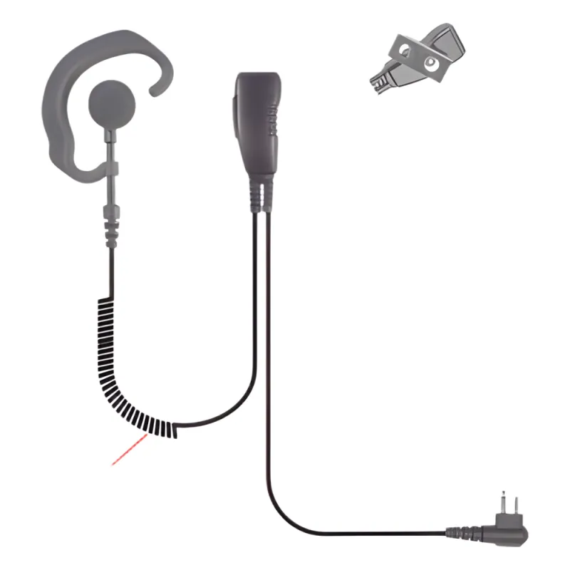 Micrófono de solapa de gancho suave para radios ICOM ICF-3/ ICF-4/ ICF-3S/ ICF4S/ IC-H2/ IC-H6