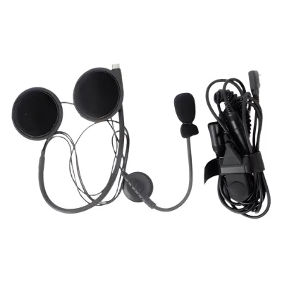 MICRÓFONO CON BOOM PARA CASCO ABIERTO P/ RADIOS KENWOOD Serie G TK260/ 270/ 272/ 372/ 2202/ 2160/ 3230/ 2102G/ 2202L/ 2212L/ 2170/ 2360/ 2302/ 2312/ 2000/ 2402/ NX220/ NX240/ TKD240.
