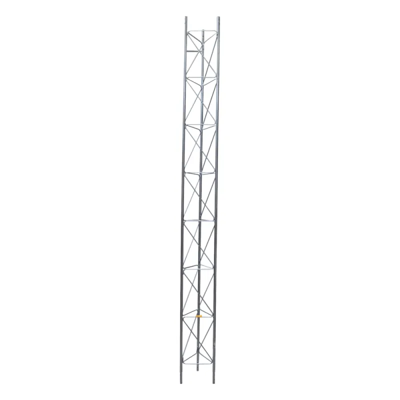 Tramo de Torre Arriostrada de 3m x 35cm, Galvanizado por Inmersión, Hasta 45 m de Elevación. Zonas Húmedas.