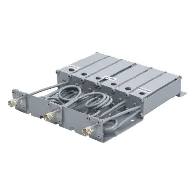 Duplexer VHF 136-148 MHz / 6 Cavidades / 50 W / Separación Tx-Rx 5-8 MHz / Rechazo de Banda / BNC Hembra