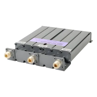 Duplexer SYSCOM en UHF, 6 Cav. 490-520 MHz, 50 Watt, 5 MHz Sep. Rechazo de Banda, N Hembras.
