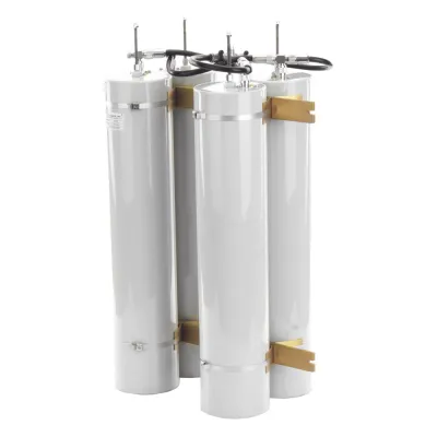 Duplexer Pasa-Banda-Rechazo de Banda, 144-174 MHz, 4 Cavidades (5"Dia.) 600 kHz, 1.5 dB, 350 Watt, N Hembras.