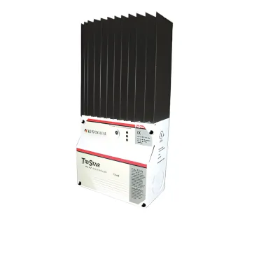 Controlador de Carga Solar TriStar PWM 60 A / 12V 24V 48V / Puerto RS-232 / Hasta 4 kW / Disipador de Calor / 7 Preajustes