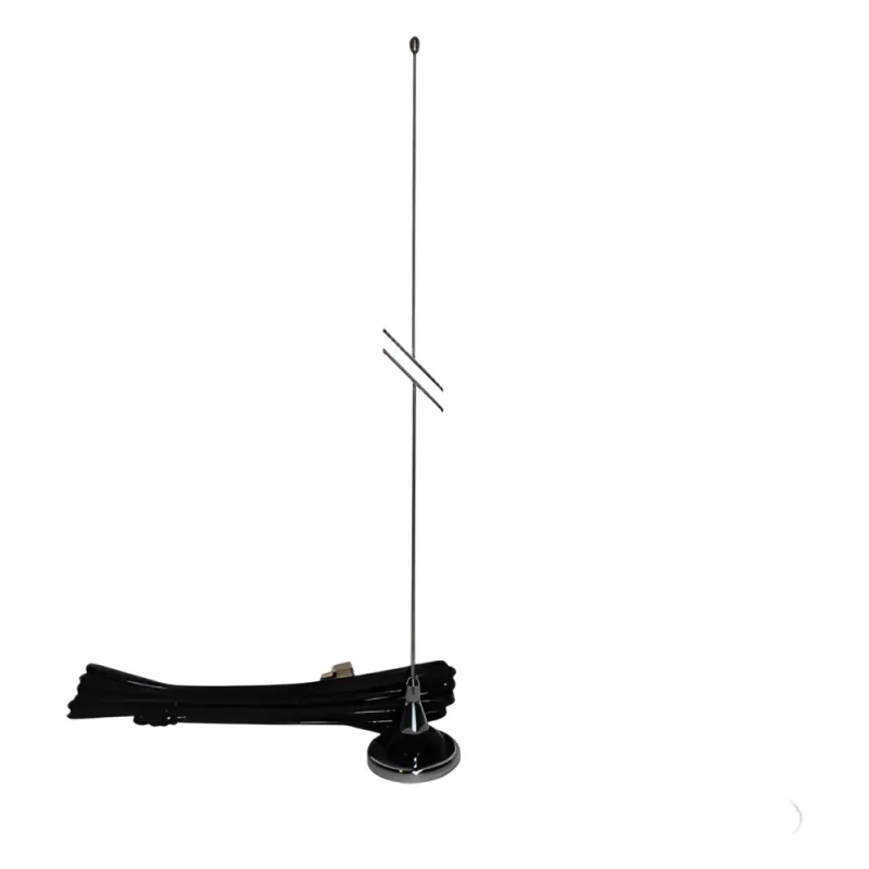 Antena Móvil VHF/UHF 140-500 MHz, Ajustable en Campo, Ganancia Unitaria