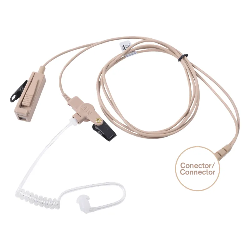 Kit de Micrófono-Audífono profesional de 2 cables para KENWOOD NX-340/320/420, TK-3230/3000/3402/3312/3360/3170