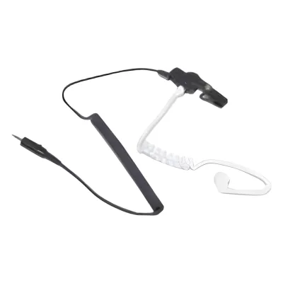 Audífono de tubo acústico transparente con conector de 2.5 mm
