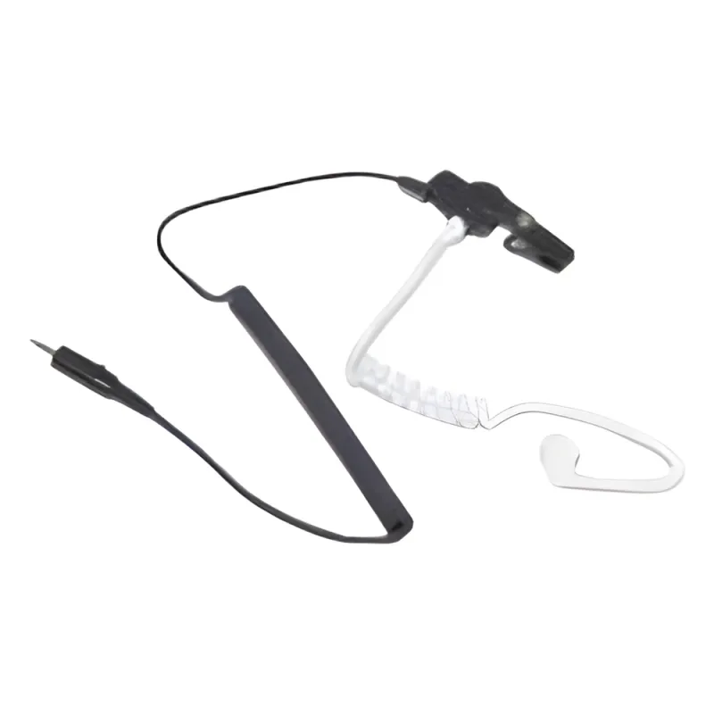 Audífono de tubo acústico transparente con conector de 2.5 mm