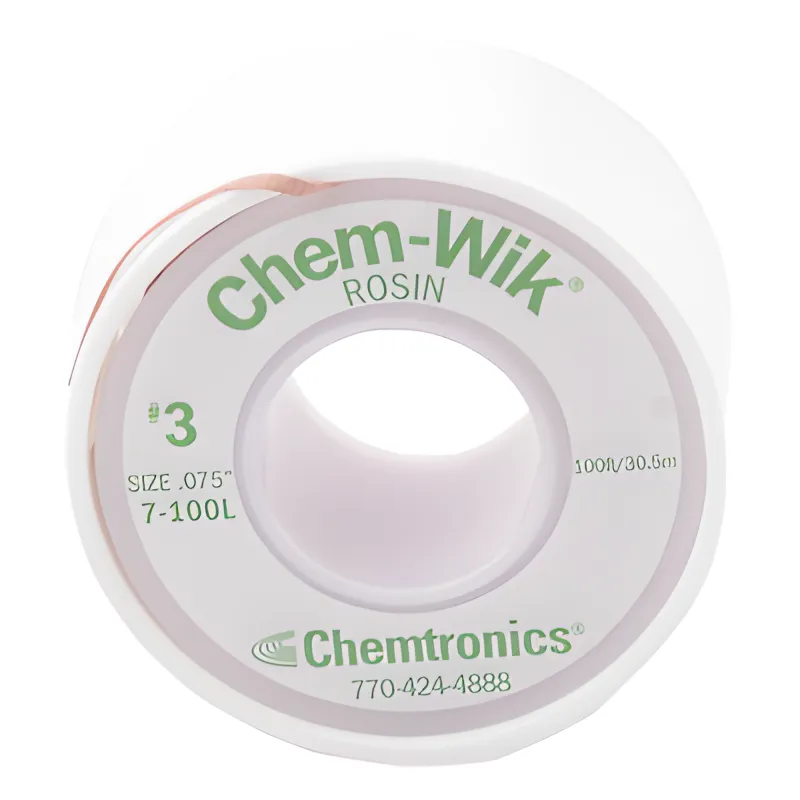 Rollo de Desoldar Chemtronics, 100 ft, 30 mts, 0.075 inches.