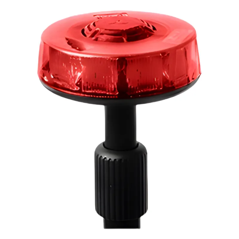 Luz telescópica trasera roja con mástil de 3 secciones, 15 LEDs en tecnología SOLARIS