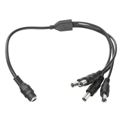 Cable con Conector Jack Hembra de 3.5 mm con 4 Salidas de Jack Macho (Divisor de Energía) / Tipo Pulpo / 4 Conectores Macho / 1 Conector Hembra / Jack de 3.5 mm