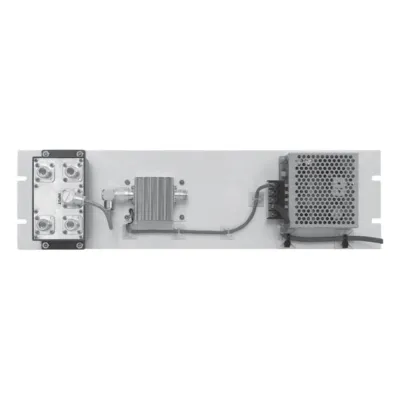 Multiacoplador de 300-400 MHz, 4 Salidas, 40 MHz y 0-18 dB de Ganancia.