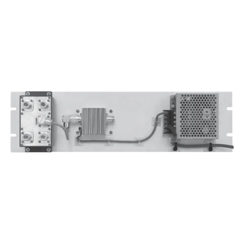 Multiacoplador de 300-400 MHz, 4 Salidas, 40 MHz y 0-18 dB de Ganancia.