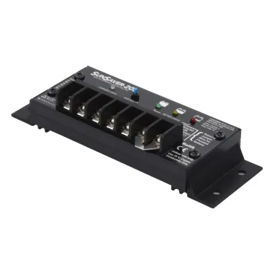 Controlador de Carga Solar SunSaver PWM 20 A / 24 VCC / Encapsulado Epóxico / Clase 1 Div 2 / Compensación de Temperatura