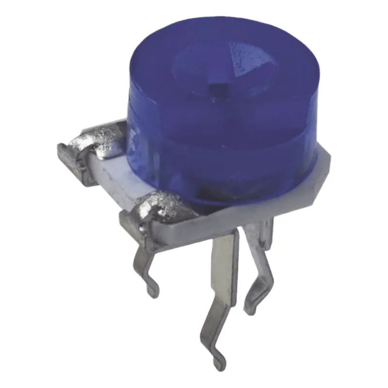 Potenciómetro Trimpot Redondo de 6 mm, 1 Mega Ohm, 1 Vuelta, 0.2 Watt, Montaje Horiz. y Ajuste Vert./ PCB.