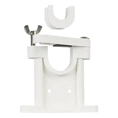 Soporte para antenas de 1 1/2 ", 1 1/8" y 1" de diametro, utilizando el adaptador incluido.