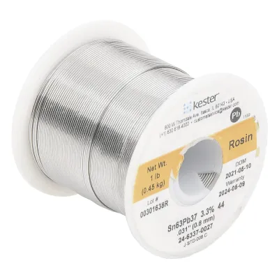 Rollo de Soldadura de 63% Sn y 37% Pb de 0.031" con 454 gr.