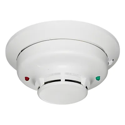 Detector fotoeléctrico de humo convencional de 4 hilos con salida de contactos para paneles de incendio