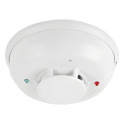 Detector Fotoelectrico de Humo de 4 Hilos con Relevador y Sensor de Temperatura, Serie i3