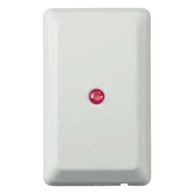 Módulo de gestión de energía Z-Wave que ajusta termostatos y luces según el estado de armado del sistema, compatible con paneles Honeywell LYNX y VISTA seleccionados