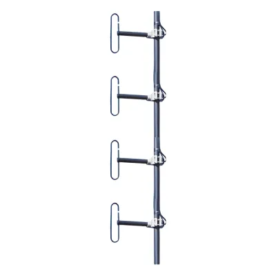 Antena para Estación Base UHF, de 4 Dipolos, Rango de Frecuencia 406-512 MHz.