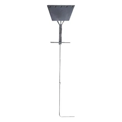 Ancla de Piso Tipo Paleta 5 Orificios para Retenida. Placa: 3/4", Redondo: 1", Altura: 210 cm. Galv. Inmersión.