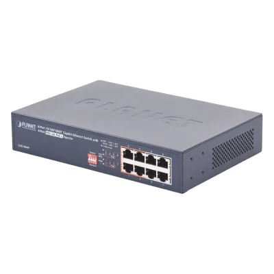 Switch PoE no Administrable, 8 Puertos 10/100/1000 Mbps con 4 Puertos PoE 802.3af/at, Modo Extender Hasta 250 mts