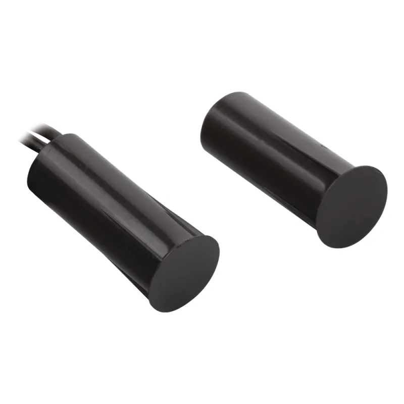 Contacto Magnético de Empotrar para Puertas y Ventanas / GAP 19 mm / Color Café / 12VCC