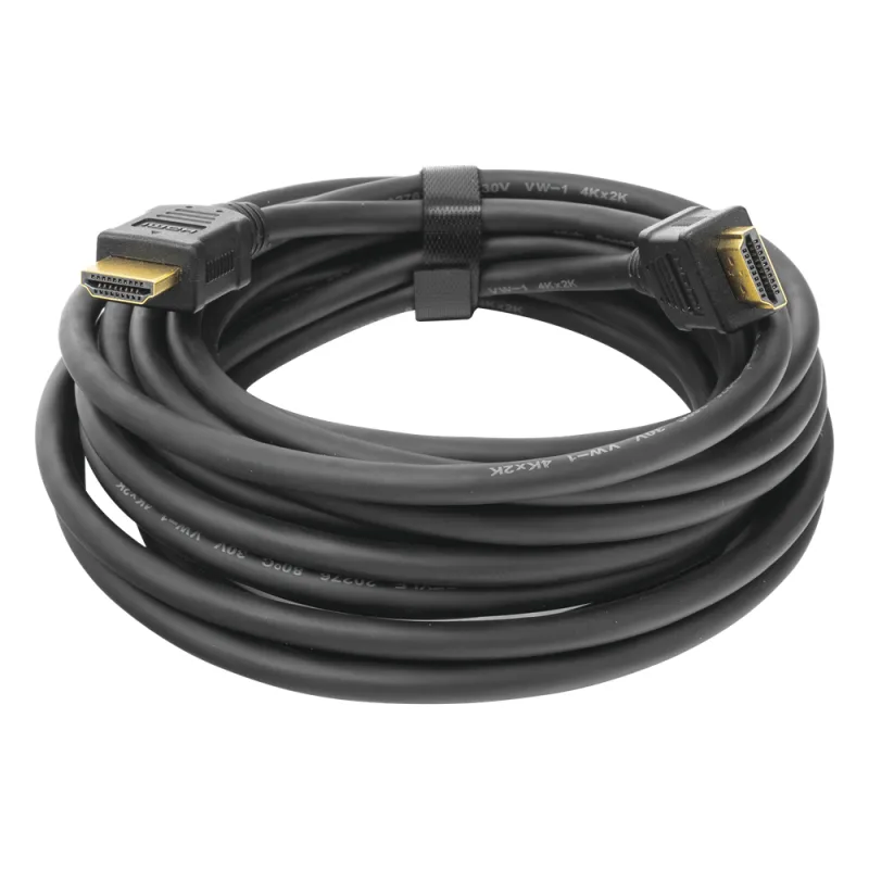 Cable HDMI de 5 Metros (16.40 pies) (High Speed) / Resolución 4K / Soporta Canal de Retorno de Audio (ARC)/ Soporta 3D / Blindado para Reducir Interferencia / Chapado en Oro / Alta Resistencia y Durabilidad.