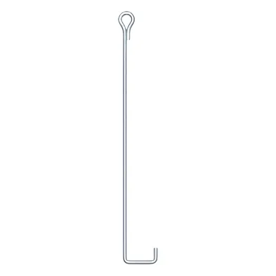 Ancla de Suelo con Ojo de Llave Ø 3/4" x 150 cm, Galvanizado por Inmersión en Caliente.