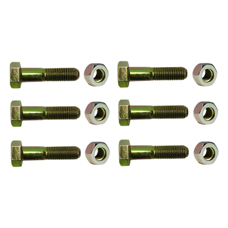 Paquete de 6 tornillos grado 5 y tuercas tropicalizadas 1/4 x 1-1/4". Para STZ30/SCZ30/SCZ30P.