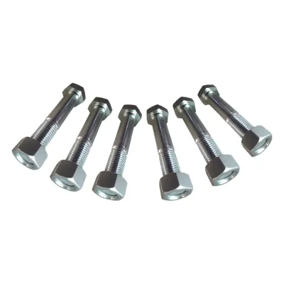 Juego de 6 Tornillos y tuercas de acero inoxidable de 3/4” x 2 1/2.